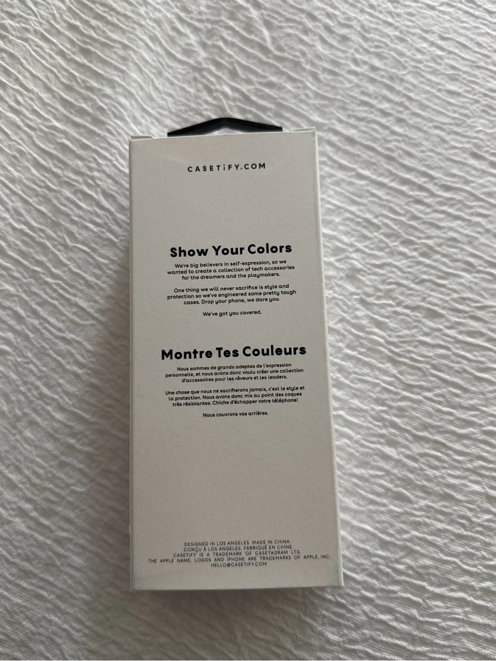 Casetify Black & White Packaging - Minimal Branding